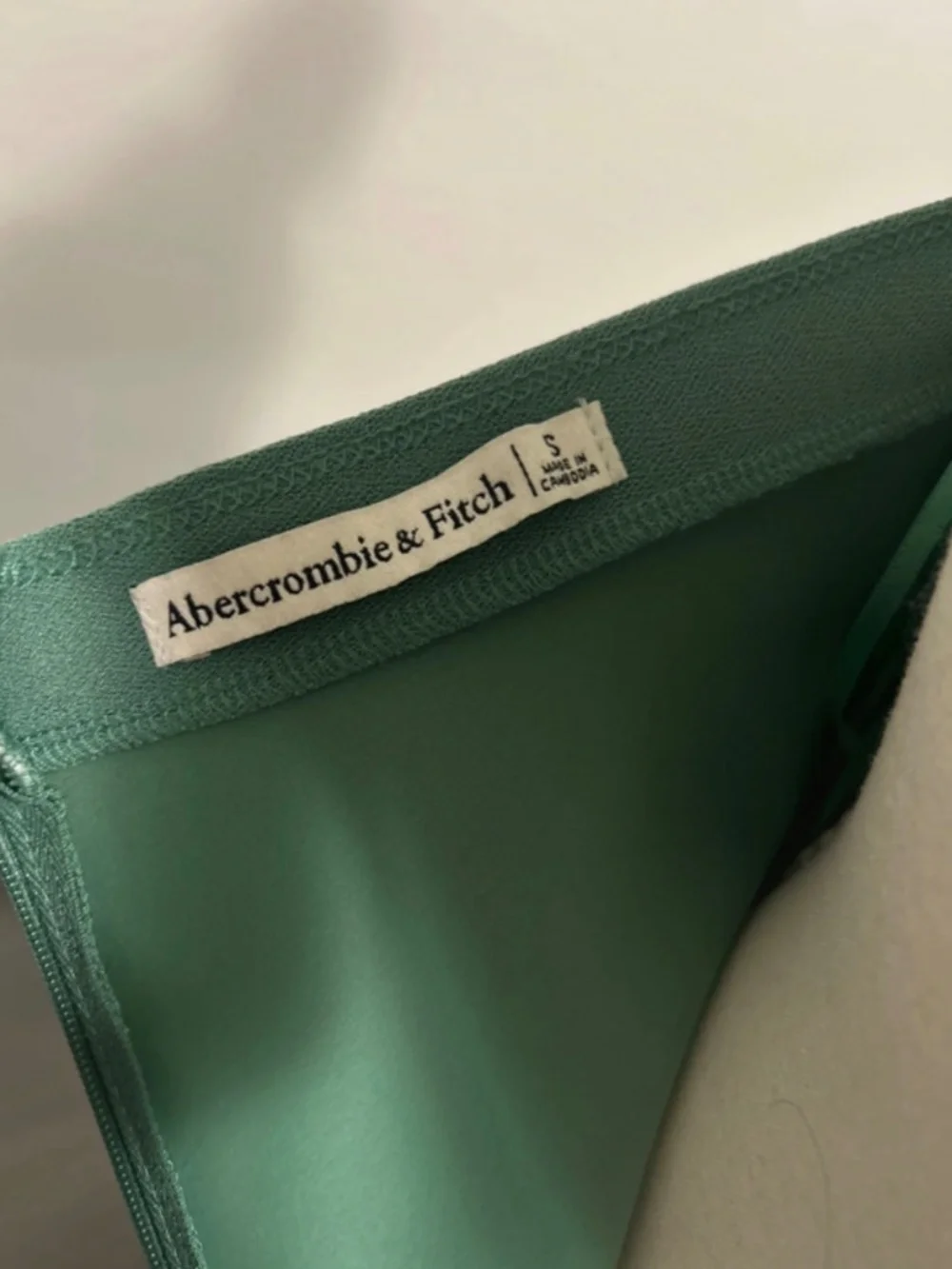 Abercrombie & fitch teal halter body con long dress with thigh slit, Size S